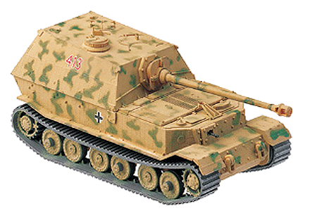 Roco Mini-Tanks Former German Army WWII - Armored Vehicles -- SdKfz 184 Elefant (Elephant) Heavy Tank Destroyer Camouflage Paint