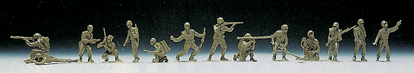 Roco Mini-Tanks US/NATO - Figures -- US/German Soldiers pkg(14)