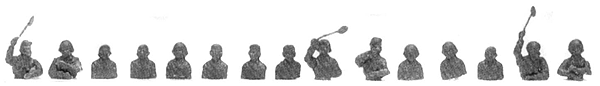 Roco Mini-Tanks Figures -- Tank Crew pkg(14)