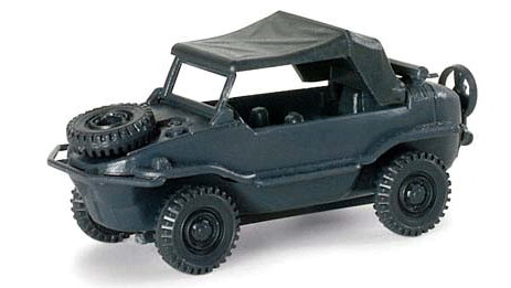 Roco Mini-Tanks Former German Army WWII Light Trucks -- Volkswagen Schwimmwagen Amphibious Staff Car