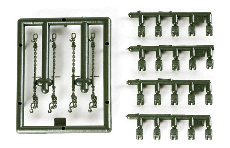 Herpa Military - Accessories -- Load Restraints for Trucks, Trailers; Chains & Chocks