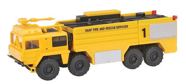 Emergency Fire Dept. Vehicles -- Bush Panther 685 8x8 Airport Crash Truck (yellow, black)