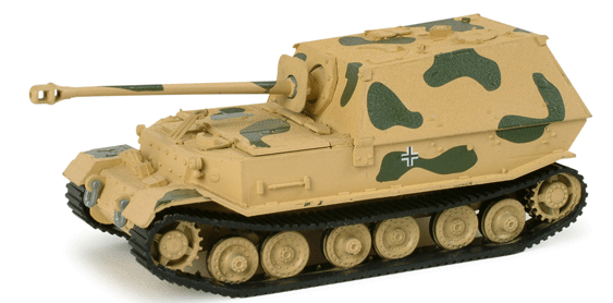 Former German Army WWII Armored Fighting Vehicles -- SdKfz 184 "Ferdinand" Model II Heavy Tank Destroyer w/Camouflage Paint