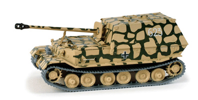 Former German Army WWII Armored Vehicles -- Ferdinand Mk III SdKfz 184 Heavy Tank Destroyer (camouflage)