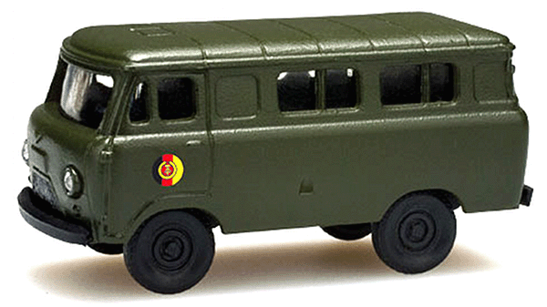 Uaz 452 Van - Assembled -- East German Army (olive drab)
