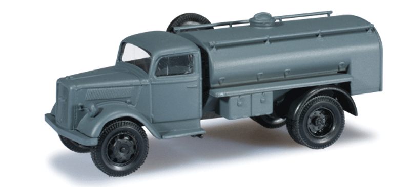 Opel Blitz Tank Truck - Assembled -- Gray