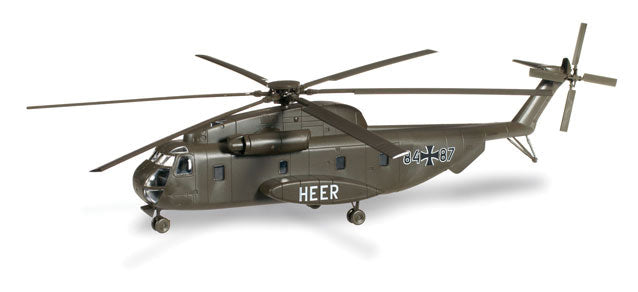 Sikorsky CH53 Sea Stallion 1010 Helicopter - Assembled -- German Army (green, German Lettering)