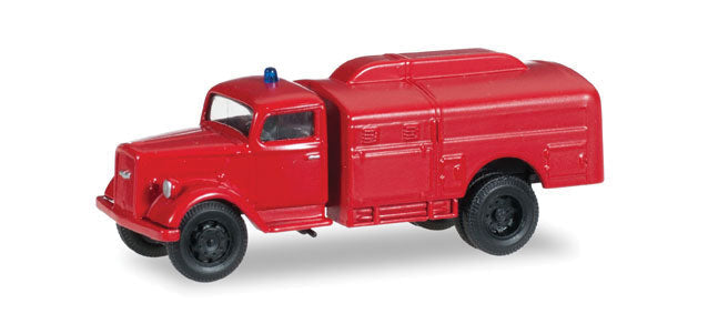 Opel Blitz Fire Truck - Assembled -- Red