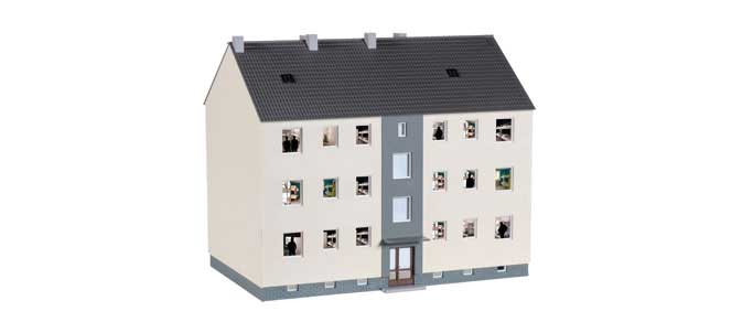 3-Story Barracks-Dormitory -- Kit - 7-1/16 x 4-1/2 x 6-1/8"  18 x 11.5 x 15.5cm