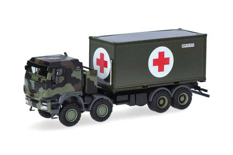 Iveco Trakker 8x8 Container Truck - Assembled -- Red Cross (green, white, red)