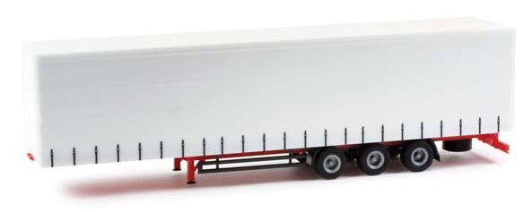 Curtain Canvas Trailer Only -- White, Red