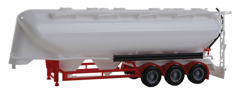 Bulk Tank Trailer - Assembled -- White, Red