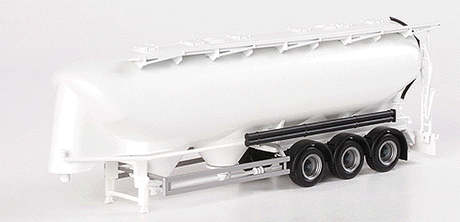 Trailer Only -- 3-Axle, 55-Cubic-Meter-Capacity Dry Bulk Tank Trailer