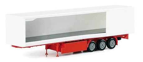 European Semi-Trailers -- 3-Axle Curtain Side w/Open Curtain-1