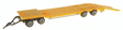 Goldhofer Tu-4 Flatbed Trailer - Assembled -- Black-1