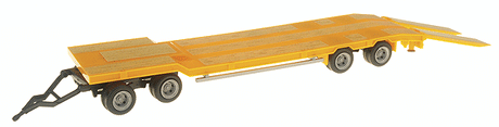 Goldhofer Tu-4 Flatbed Trailer - Assembled -- Black-1