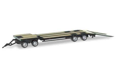 Goldhofer Tu-4 Flatbed Trailer - Assembled -- Black-2