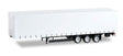 3-Axle Curtain-Van Trailer - Assembled -- Krone (white, red)