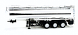 Tank Semi Trailer - Assembled -- Feldbinder (chrome)