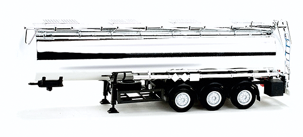 Tank Semi Trailer - Assembled -- Feldbinder (chrome)