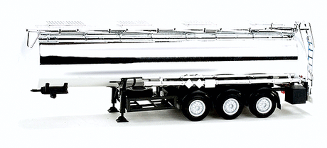 Tank Semi Trailer - Assembled -- Feldbinder (chrome)