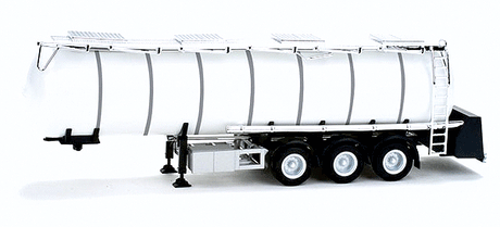 Bulk Food Tank Semi Trailer - Assembled -- Feldbinder (white)