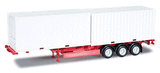 Container Trailer w/2 20' Containers - Assembled -- Various Standard Colors-1