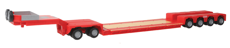 Nooteboom Pendel-X Trailer w/Jeep Dolly - Assembled -- Red
