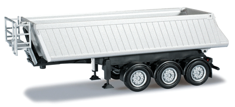 Schmitz Dump Trailer - Assembled -- Silver-1