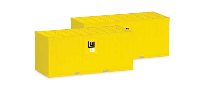 20' Container 2-Pack - Assembled -- L. Weiss (yellow)