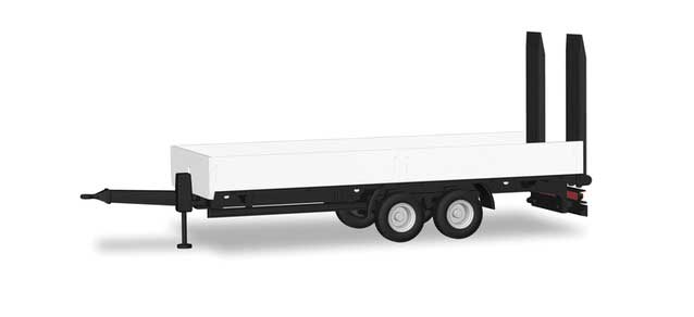 Utility Trailer with Sides and Ramps - Assembled -- Undecorated