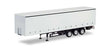 Curtain Trailer with Extra Side Supports - Assembled -- White