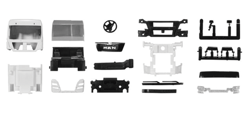 MAN TGX XXL Cab #4 - Kit -- Undecorated pkg(2)