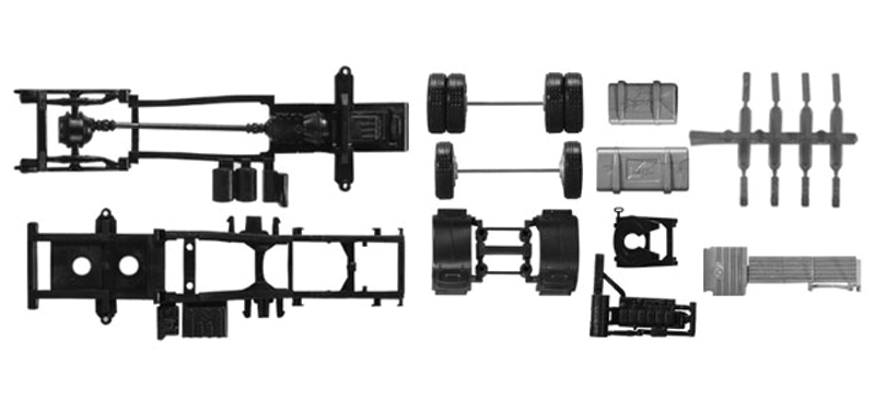 MAN TGX Chassis - Kit -- Undecorated pkg(2)