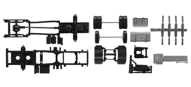 MAN TGX Chassis - Kit -- Undecorated pkg(2)