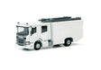 Scania Crew Cab Fire Truck - Assembled -- Undecorated (white) pkg(2)