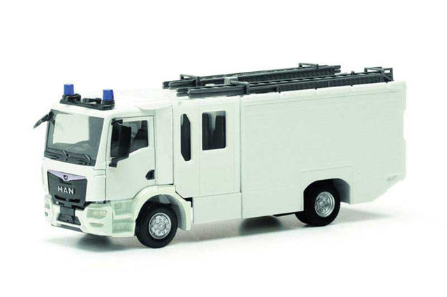 MAN TGM Z-Cab Fire Truck - Assembled -- Undecorated (white) pkg(2)