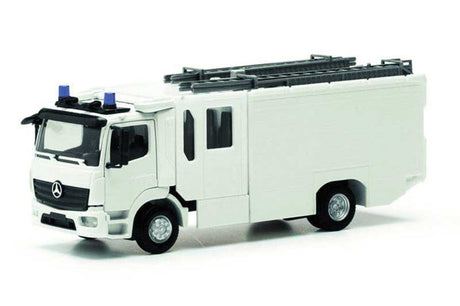 Mercedes-Benz Atego Fire Truck - Assembled -- Undecorated (white) pkg(2)