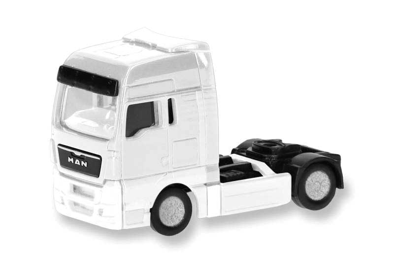 MAN TGX Tractor Only - Assembled -- Unpainted (white) pkg(2)