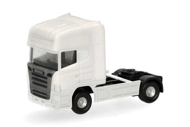 Scania R TL Tractor Only - Assembled -- Unpainted (white) pkg(2)