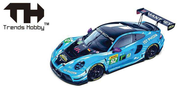 Porsche 911 GT3 - Assembled -- #92 Le Mans 24 Hour (light blue)-1