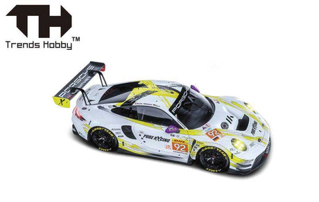Porsche 911 GT3 - Assembled -- #92 Le Mans 24 Hour (white, yellow)-1