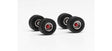 Steel-Rim Wheelsets with Tires and Axles -- 12mm Trailer Tires - 2 Axles