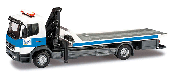 Mercedes-Benz Atego Wrecker - Assembled - Assembled -- Brandenburg, Germany Police Department (blue, white, silver; German Letters)