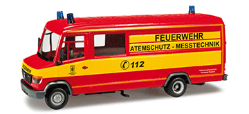 Mercedes-Benz T2 Vario Ambulance - Assembled -- Munich, Germany, Fire Department (red, yellow, German Lettering)