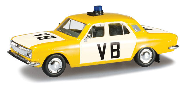 Volga M24 Sedan - Assembled -- Czech Police VB (yellow, white, black)