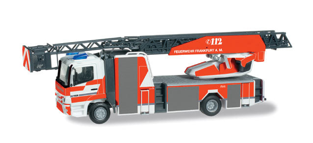 Mercedes-Benz Atego Aerial Ladder - Assembled -- Frankfurt, Germany, Fire (orange, white, gray, German Lettering)