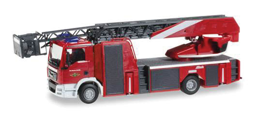 MAN TGL Aerial Ladder Metz L 32 XS - Assembled -- Fire Department (red, white, silver, German Lettering)