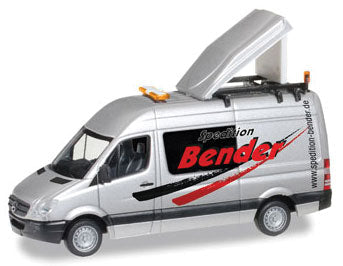 Mercedes-Benz Sprinter BF3 Cargo Van - Assembled -- Bender (silver, black, red, German Lettering)