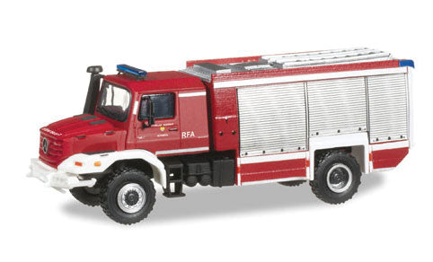 Mercedes-Benz Zetros 4X4 Pumper Truck - Assembled -- Fire Department (red, white, silver, German Lettering)